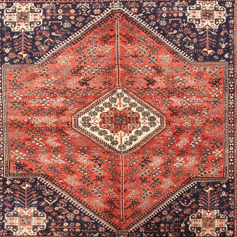 Oriental Indoor Rug, Square 5'