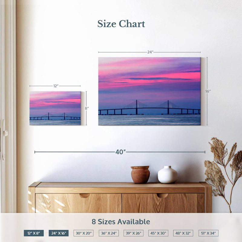 Lilie pastel ciel pont, H 16 po x l 24 po