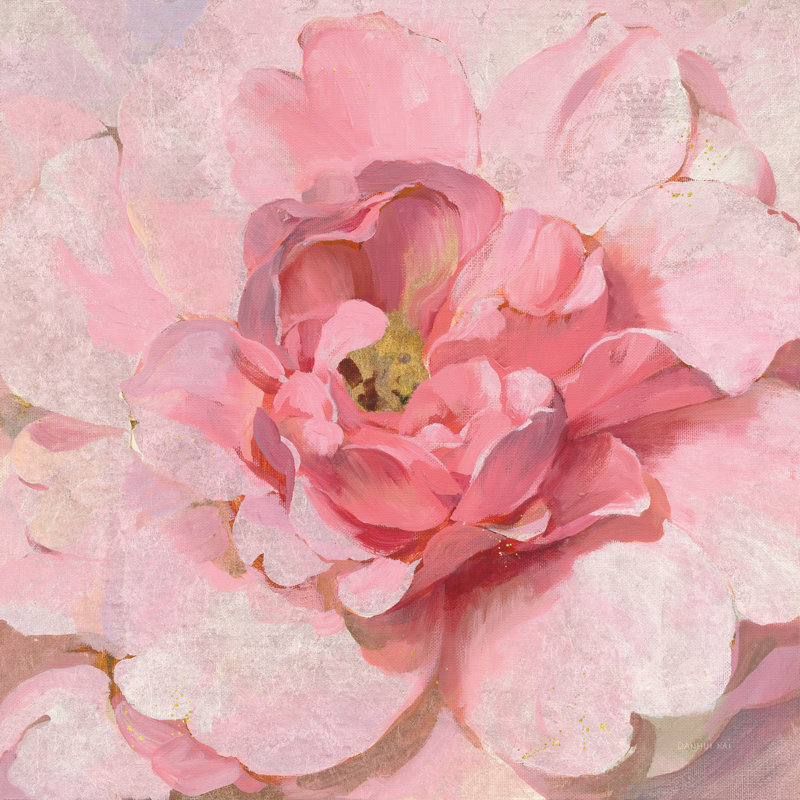 Pivoine métallique rougissante, H 20 po x l 20 po