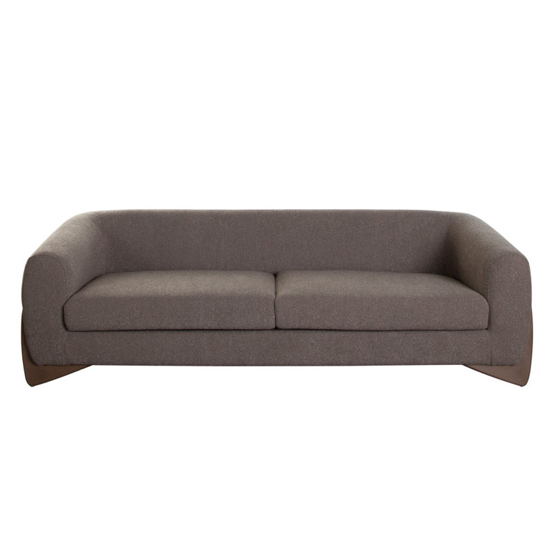 Ryder 92" Sofa In Toffee Polyester Fabric