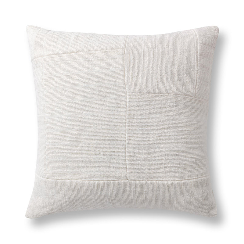 Moksha Linen Blend Throw Pillow, Cloud