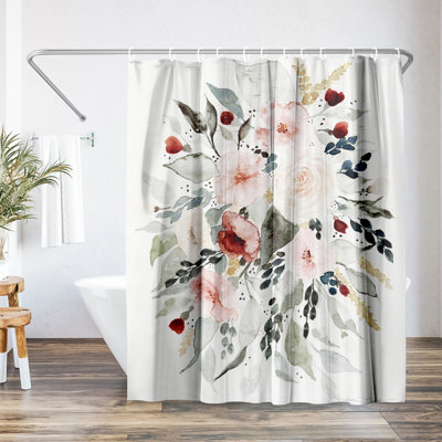 Floral Shower Curtain Loose Bouquet by Shealeen Louise