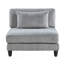 Ensemble modulaire 5 pièces 5 pièces Modulaire Velours côtelé gris 2X Fauteuils 3X Sièges d'angle Coussins doux