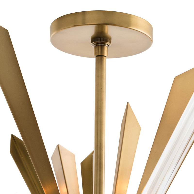 Waldorf 8 - Light Chandelier, Antique Brass