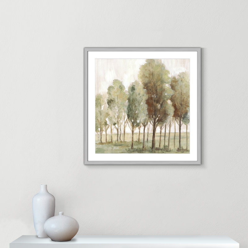 «Silent Fall II» par Eva Watts, Argent mat, L 27,5 po x H 27,5 po, Imprimé mat