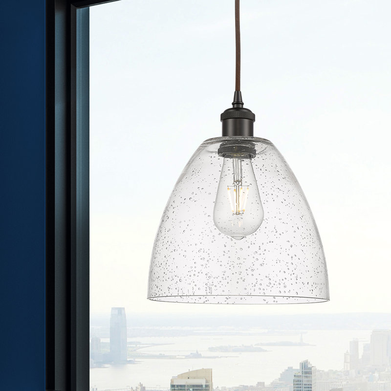 Haide 1 - Light Single Pendant, 13.25" H x 9" W x 9" D, Oil Rubbed Bronze, LED