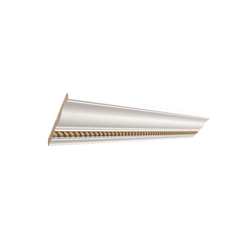 White and Gold Primed 4.5" x 96" Crown Moulding