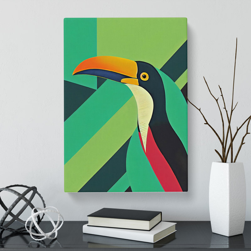 Toucan Abstract Vol.6 - Wrapped Canvas, 76cm H x 50cm W x 3cm D
