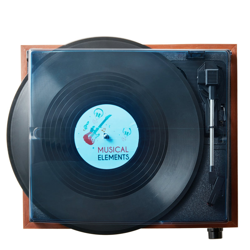 Portable Decorative Record Player with Bluetooth