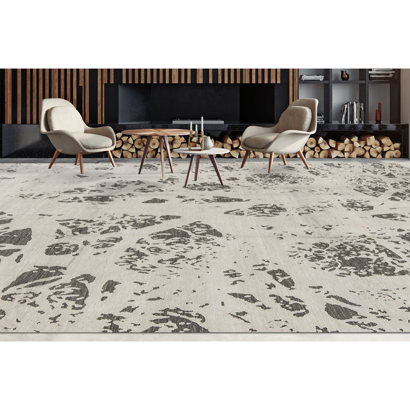 Brookhaven Hand Woven Wool Abstract Area Rug