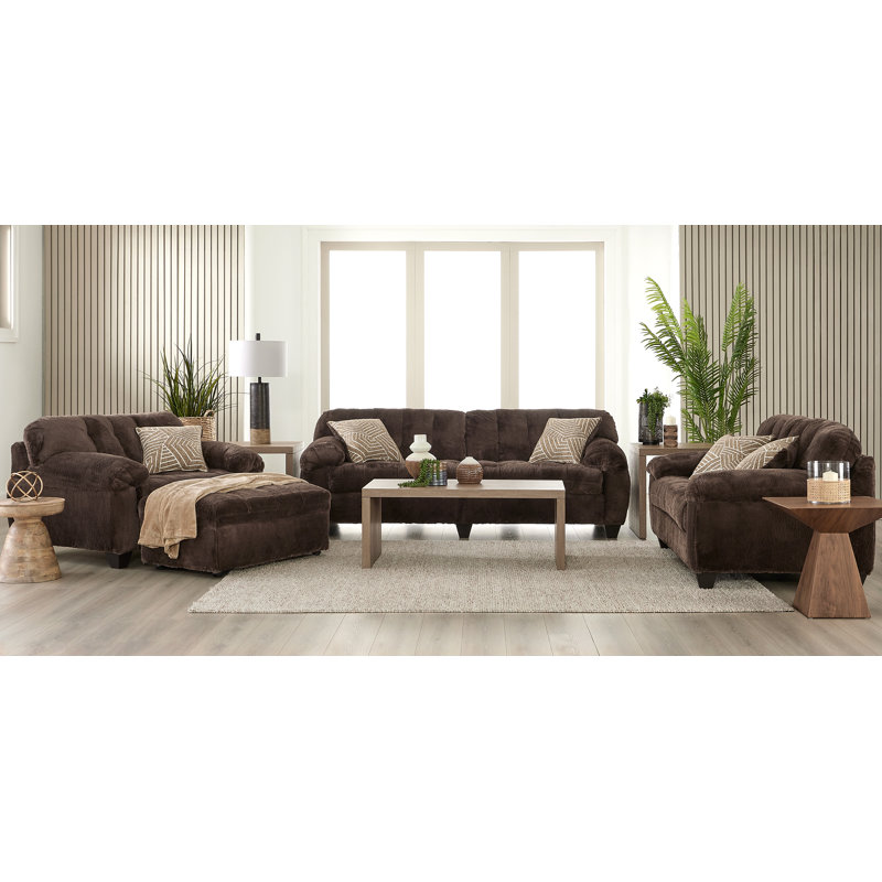  Fauteuil rembourré 21700, chocolat d'hiver, Marron foncé