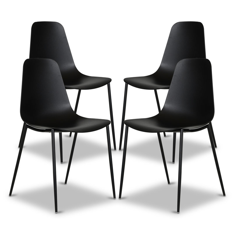 Chaise de salle à manger Isla, Noir ébène