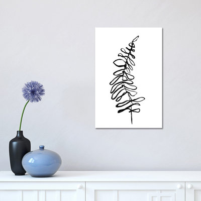 Gestural Art 1 Piece Wrapped Canvas Wall Art