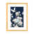 Toile avec cadre en bois beige