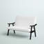 Causeuse avec accoudoirs en similicuir 46,75 po-1887112394-1887112393