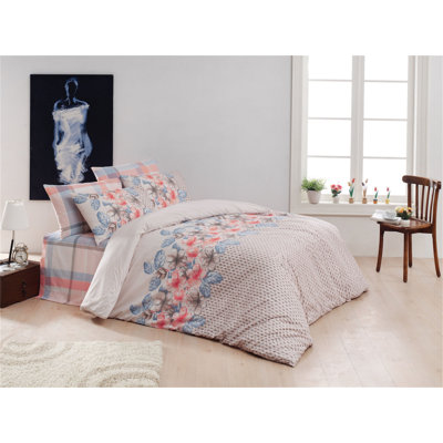 Cotton Floral Duvet Cover Set