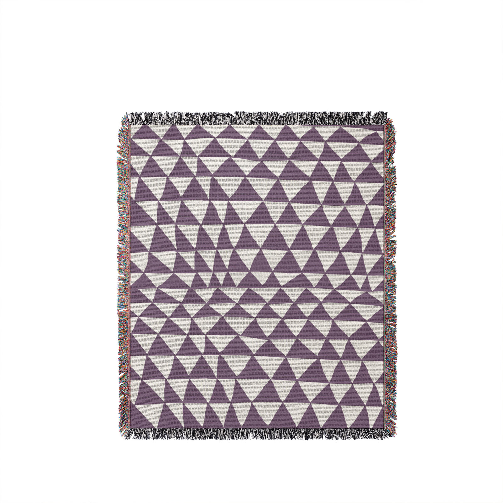 Kelia Cotton Throw Blanket, 50" x 70" – Full/Double, Purple