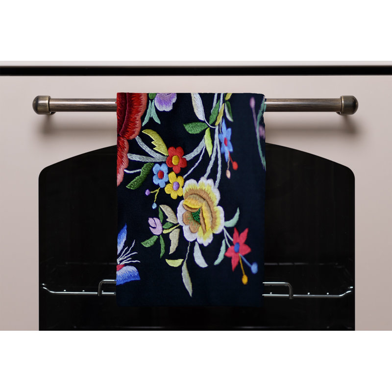 Cotton Floral Waffle Tea Towel Kitchen Towel
