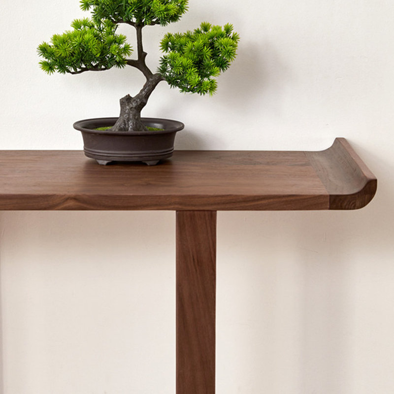 Console simple de style chinois, H 30,7 po x l 47,2 po x P 11,8 po