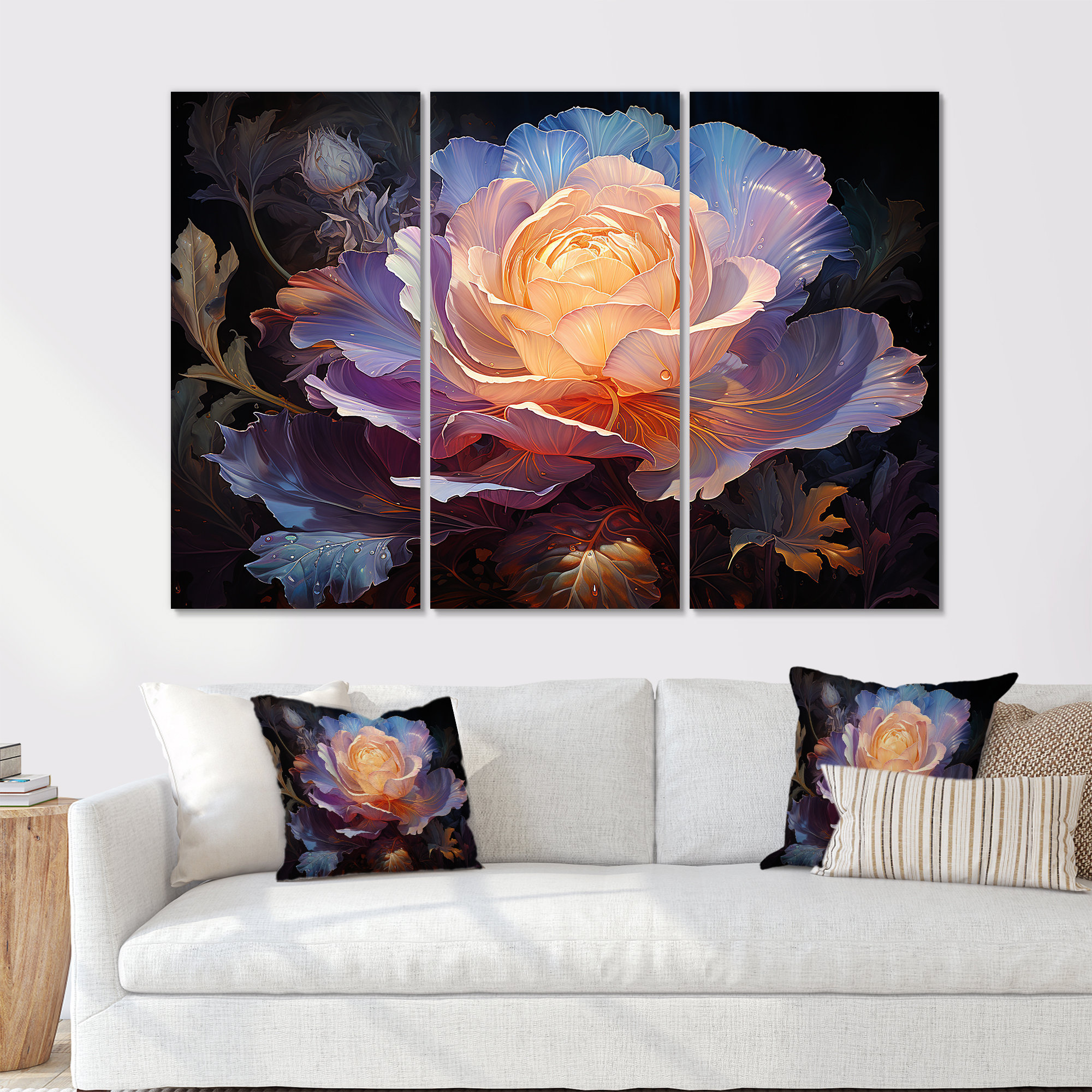 House of Hampton® Peony Petals Elegance - Peonies Canvas Wall Art Set ...