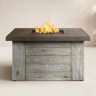 Square Concrete Fire Pit Table