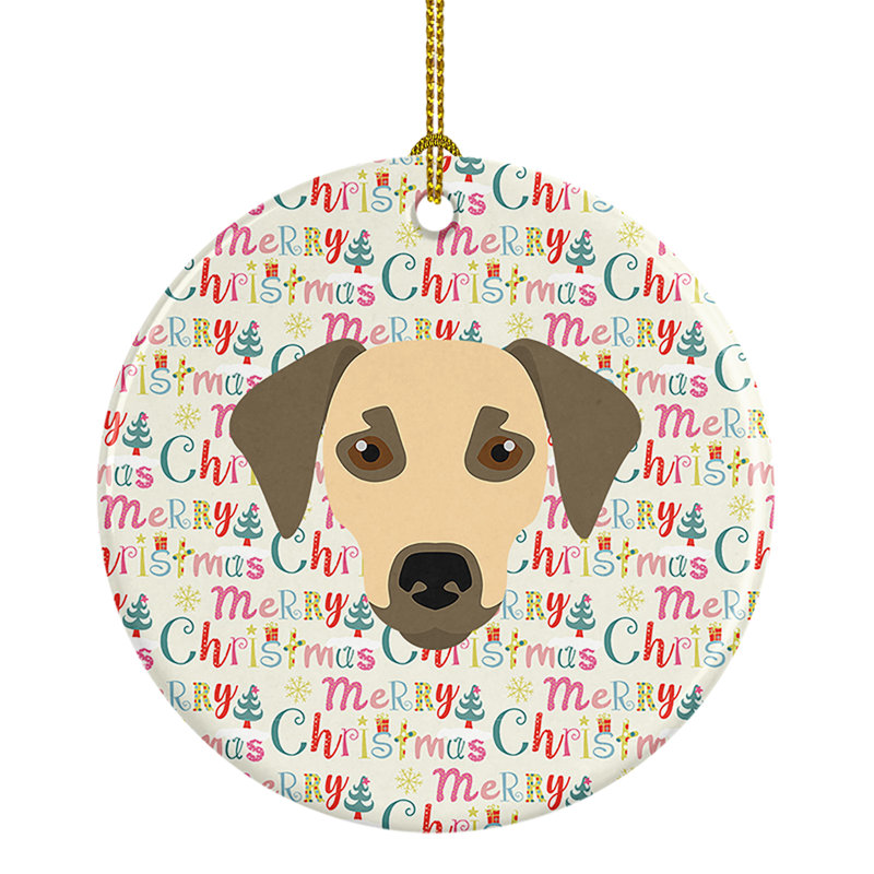 Ornement suspendu Sato Dog Merry Christmas