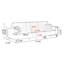 Coussin de canapé blanc modulaire en cuir véritable Fourseat-2101207574-2101207571