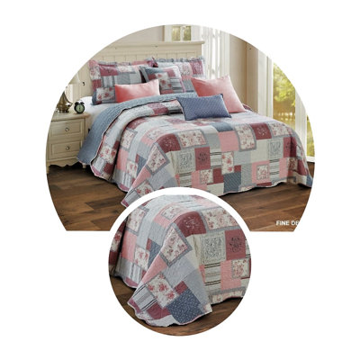 Courtenay August Grove Bedspread Set with a pillow