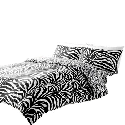 GC Printed Cotton Blend Animal Print Duvet Cover Set with Pillowcases