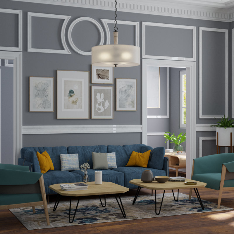 Dennie 2 - Light Dimmable Drum Chandelier