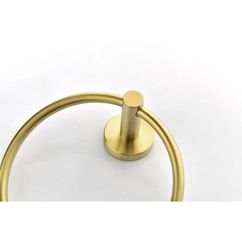 Non-corrosive and rust-resistant high-quality wall-mounted bathroom hardware set (3-piece set), Brushed Gold