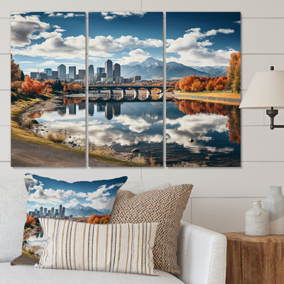 Denver la majesté des montagnes Rocheuses I sur toile, 3 pièces