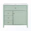 Armoire de rangement autoportante avec tiroirs et tablette réglable-387031570
