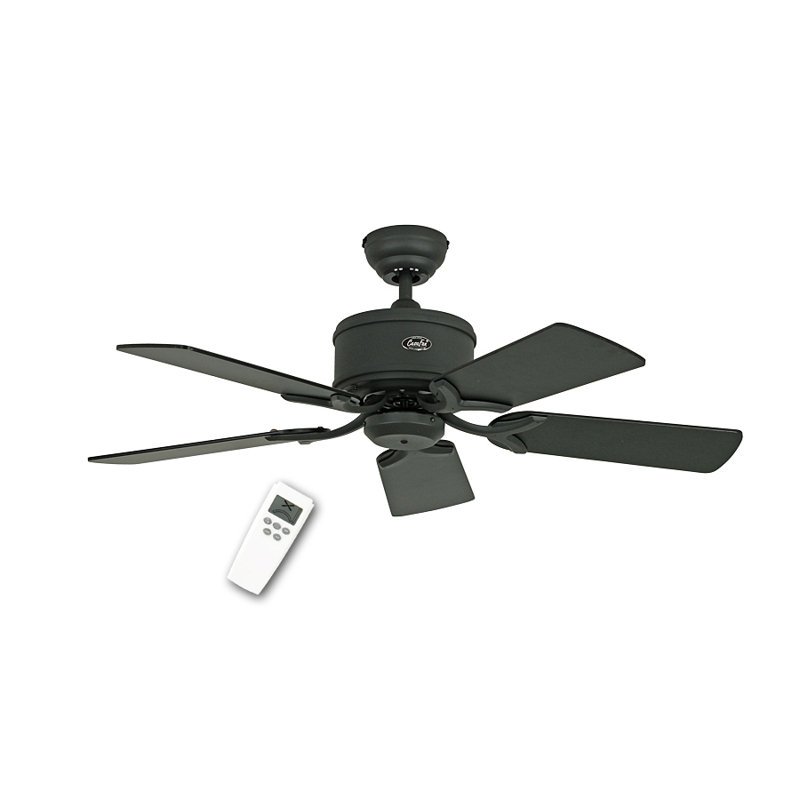 Allman 103cm Ceiling Fan, Lacquered Graphite with Lacquered Graphite and Lac