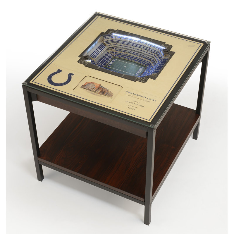 Husik NFL 25-Layer StadiumViews Lighted End Table, Indianapolis Colts