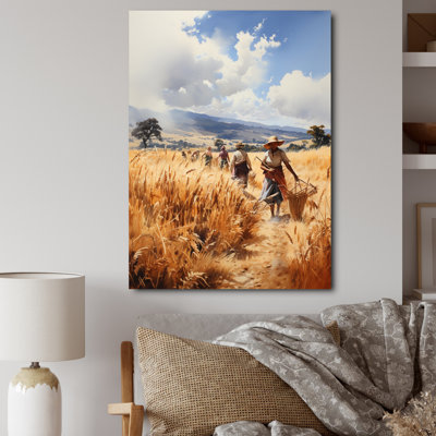 «Kelvina African Tribes Kikuyu Harvest I», reproduction sur toile