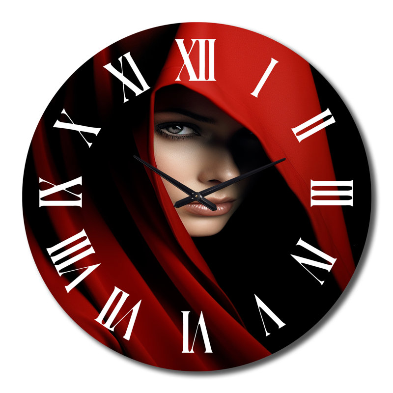 Kalieah - Fashion Woman Wall Clock, Large