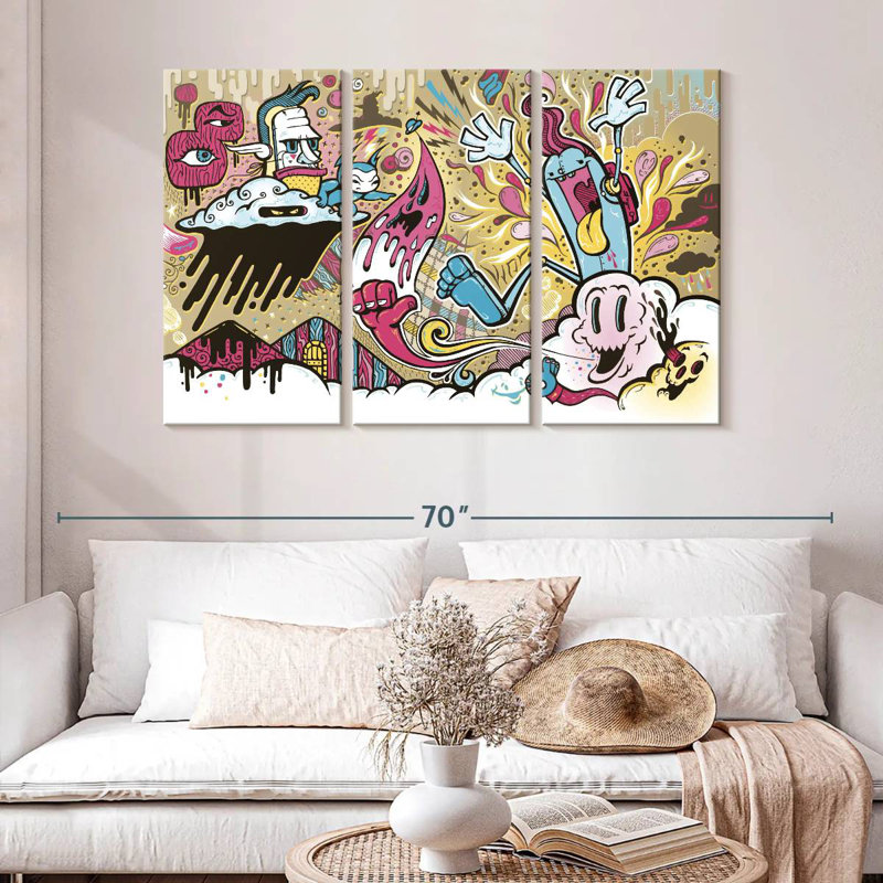 Ashelle Abstract Cartoon, 32" H x 50" W