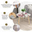 Ensemble de 2 tables basses gigognes Triangle