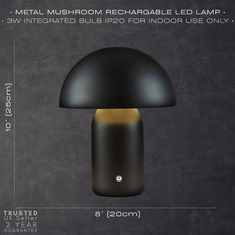 Rajina Metal Table Lamp, Matte Black