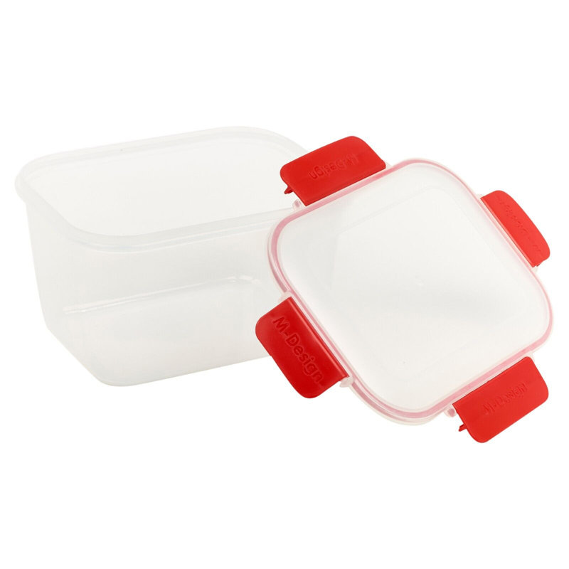 Food Storage - Set of 3 Containers and 3 Lids, Red