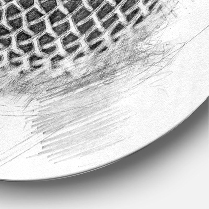 Microphone au crayon - Horloge murale moderne, Surdimensionné