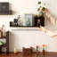 Tablette murale flottante en bois massif