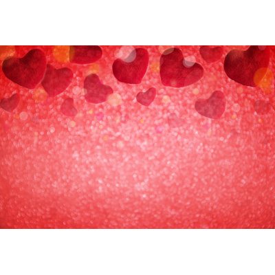 Falling Hearts by Ysuel - Wrapped Canvas Print