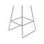 Anjail Upholstered Counter Stool with Metal Frame-1395487704
