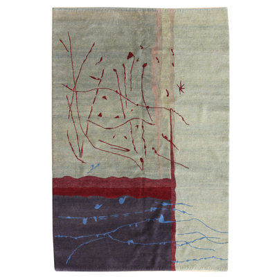 Bold One-of-a-Kind 4'11" X 6'11" Area Rug