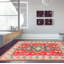 Tapis rouge foncé Malci Gazni 6 pi 10 po x 9 pi 9 po