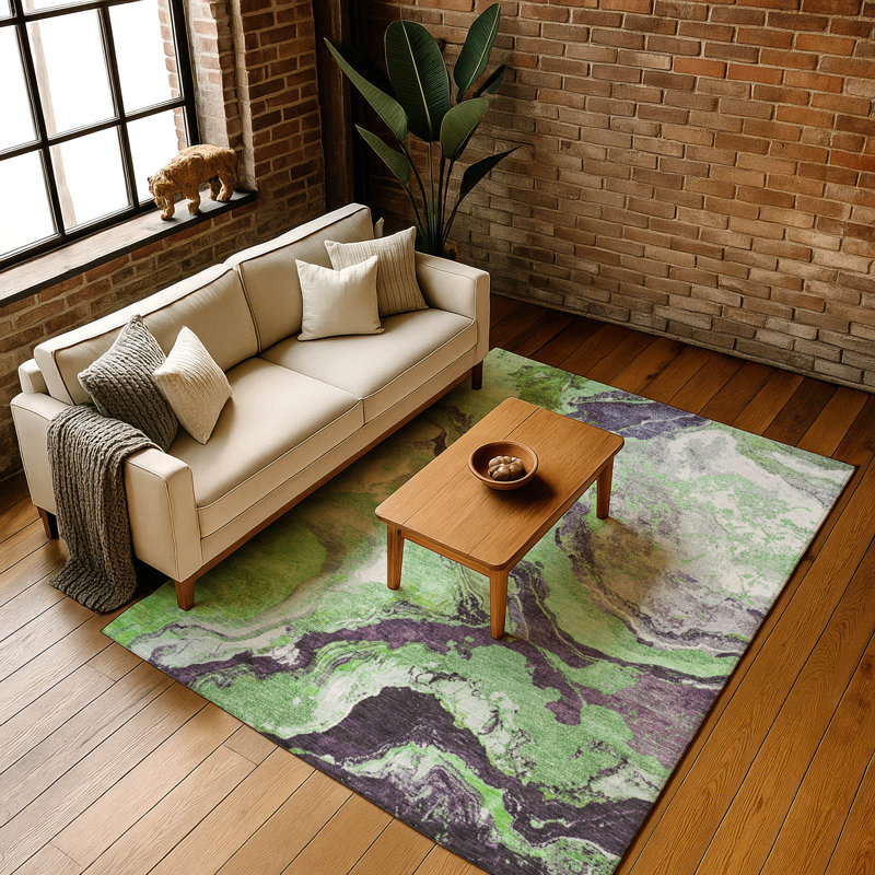 Premium Machine Washable Jakiyra AMF1908 Abstract Rug, Rectangle 2'6" x 3'10"