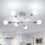 Chrome 6-Light Branch LED Ceiling Light