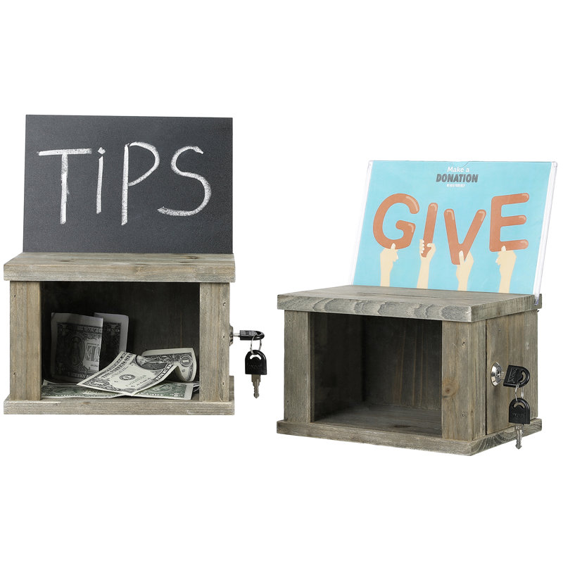 Chalkboard Sign Solid Wood Box Set